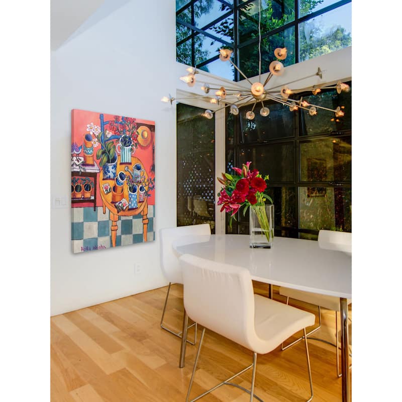 Marmont Hill - A Happy Garden Room Painting Print on Canvas - Multi-Color