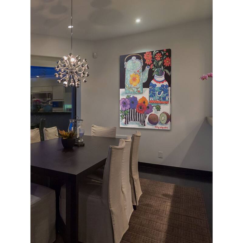 Marmont Hill - Happy Still Life with Kiwi Painting Print on Canvas - Multi-Color