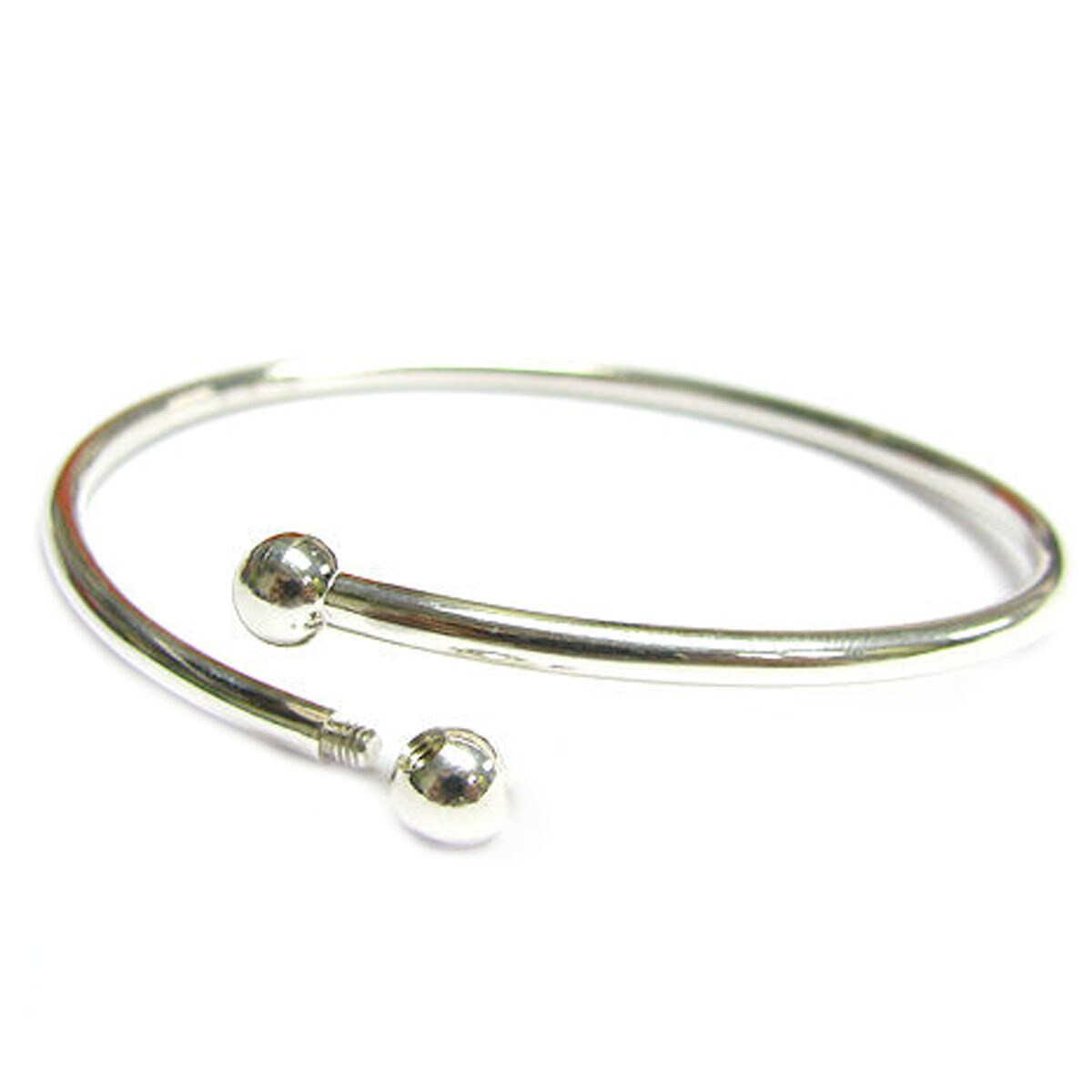 silver bangle with screws