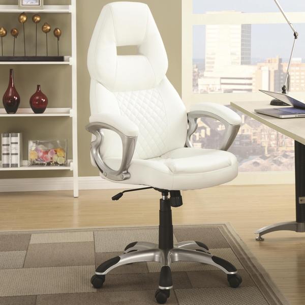 overstock desk chair white