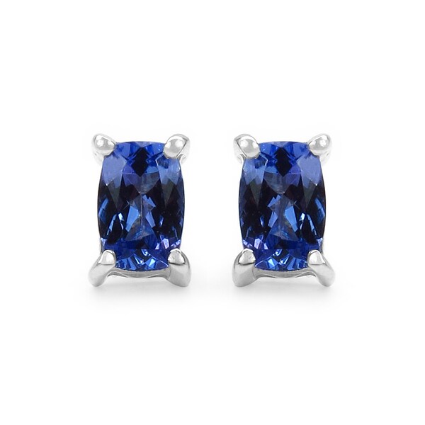 Olivia Leone Sterling Silver 1 10ct Tgw Genuine Tanzanite Earrings Olivia Leone Sterling Silver 1 10ct Tgw Genuine Tanzanite Earrings