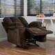 preview thumbnail 15 of 18, Gannon Fabric Reclining Glider Club Chair by Christopher Knight Home