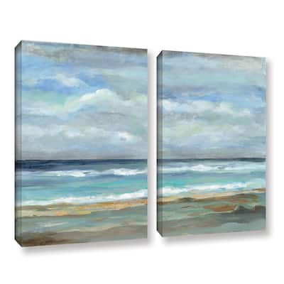 ArtWall Silvia Vassileva's Seashore, 2 Piece Gallery Wrapped Canvas Set