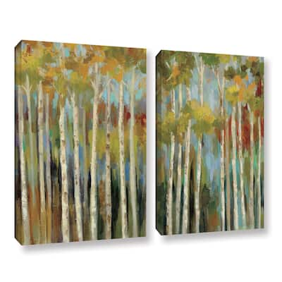 ArtWall Silvia Vassileva's Young Forest, 2 Piece Gallery Wrapped Canvas Set - Multi