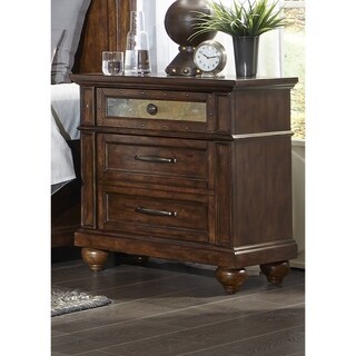 Top Product Reviews For Liberty Coronado Tobacco And Slate 3 Drawer Nightstand 11105246 Overstock
