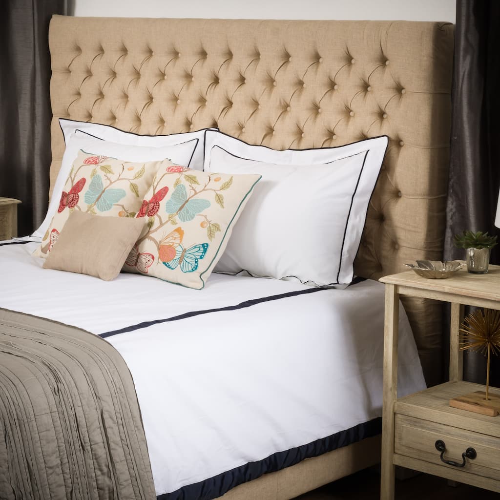 Jezebel Tufted Fabric King Bed Set by Christopher Knight Home