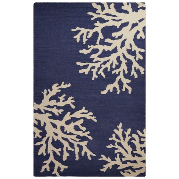 Shop Handmade Abstract Blue Area Rug - 5' x 8' - Free Shipping Today ...