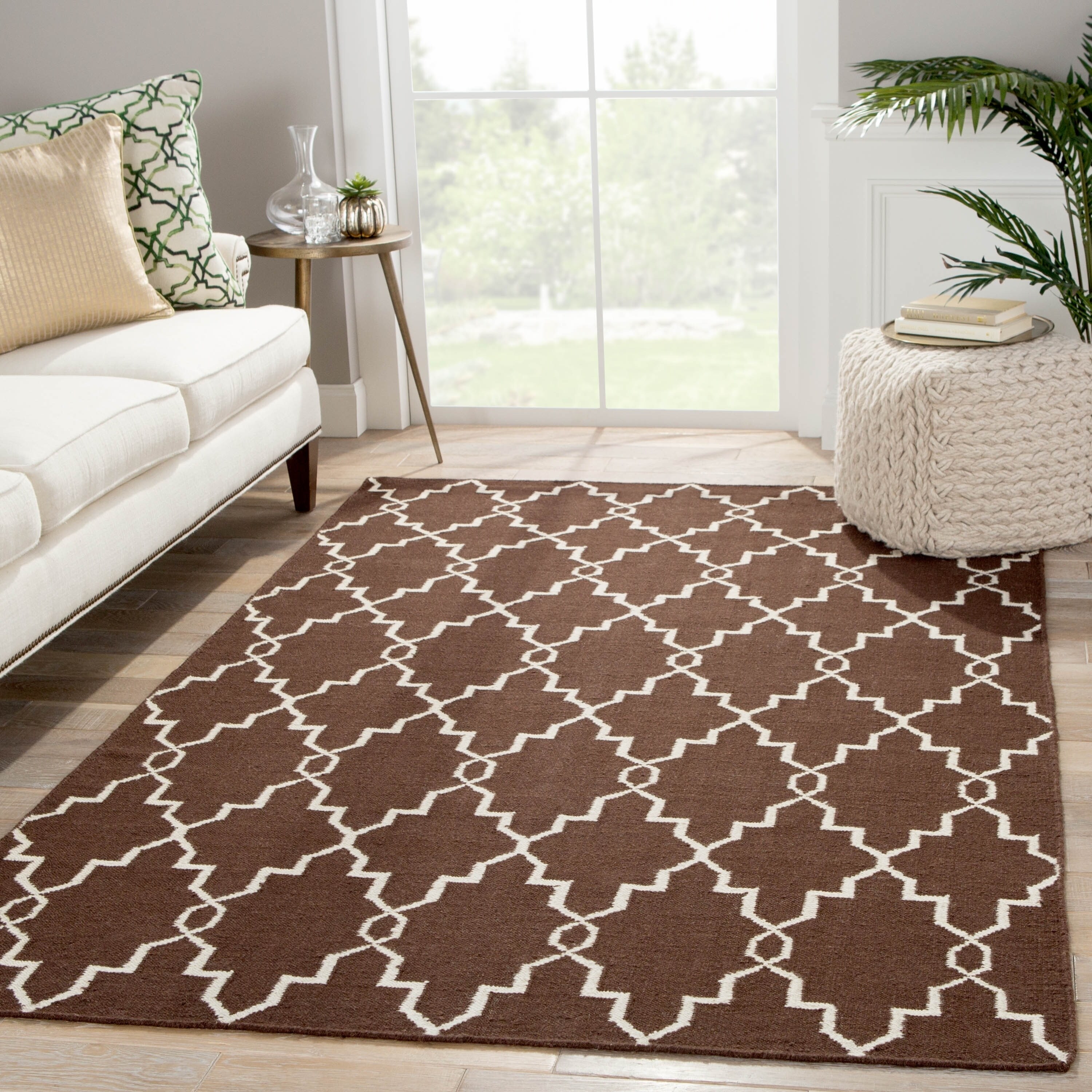 Shop Handmade Geometric Brown Area Rug 9 X 12 9 X 12 Overstock 11111124