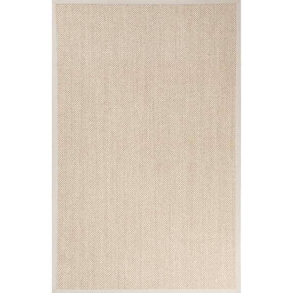 Naturals Solid Pattern Natural/Ivory Sisal Area Rug (9 x 12