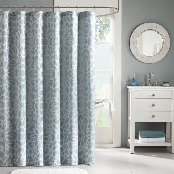 Shop Madison Park Cecilia Jacquard Shower Curtain Free Shipping