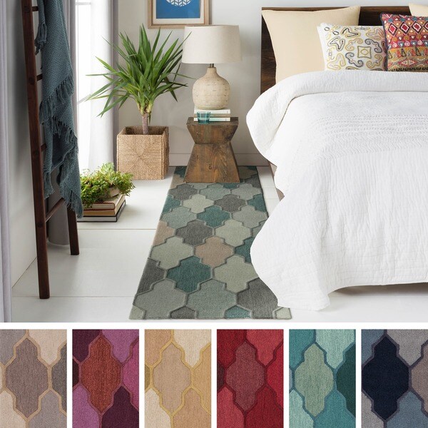 Hand-Tufted Ryde Moroccan Trellis Wool Rug