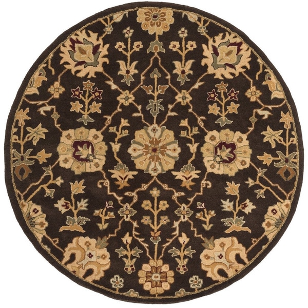 HandTufted Amble Floral Wool Area Rug (3'6 Round) Free Shipping On