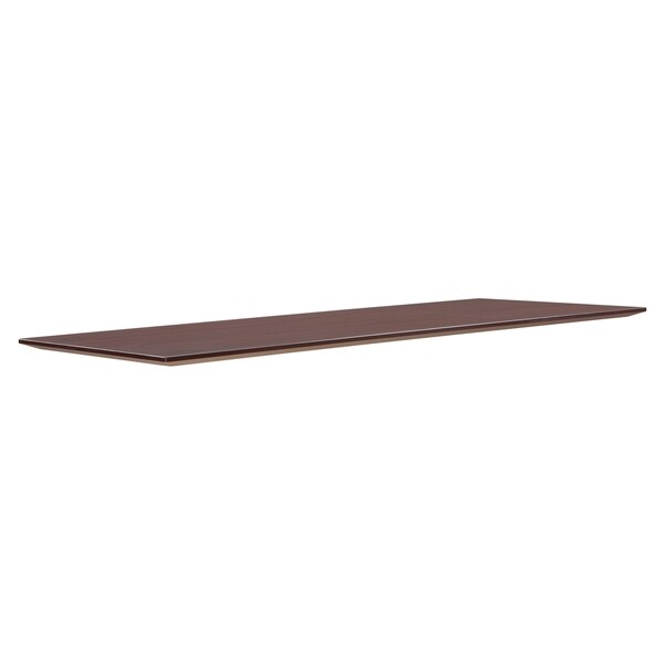 Lorell Electric Height-Adjustable Mahogany Knife Edge Tabletop - (1/Each)