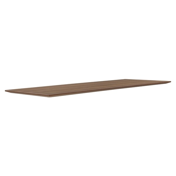 Lorell Electric Height-Adjustable Walnut Knife Edge Tabletop - (1/Each)