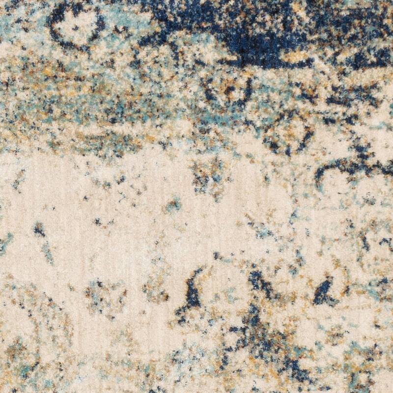 Alexander Home Contessa Distressed Transitional Medallion Rug