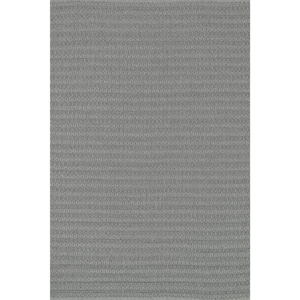 Indoor/ Outdoor Earth Tone Flatweave Graphite Rug (76 x 96