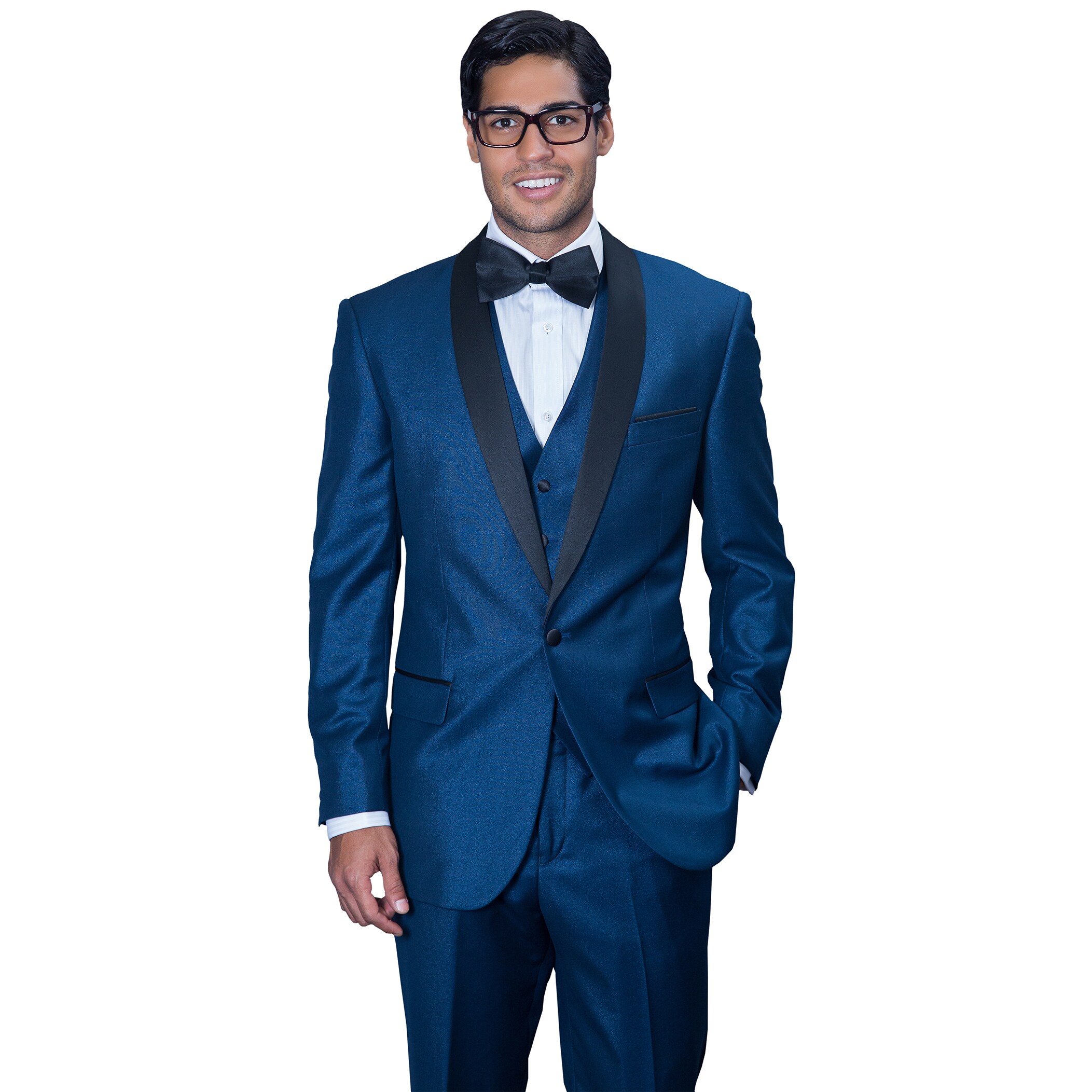 indigo mens suit