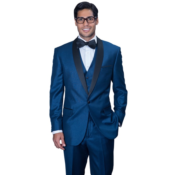 Men's Wynn Indigo 3-piece Statement Tuxedo