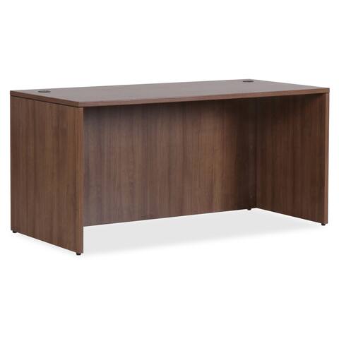 Lorell Walnut Laminate Office Suite Desk Shell