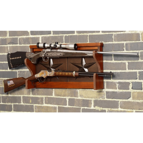 Shop Lone Star 2 Gun Wall Rack - Free Shipping Today - Overstock.com ...