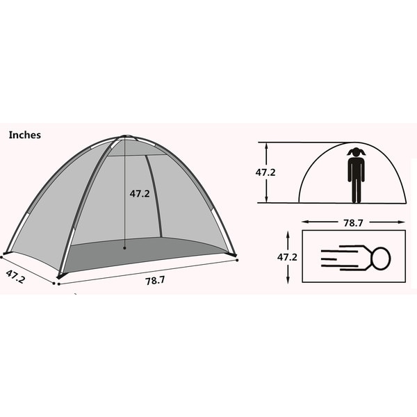 SEMOO Lightweight Beach Shade Tent Sun Shelter with Carry Bag