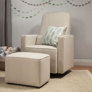 davinci olive glider and ottoman in dark grey