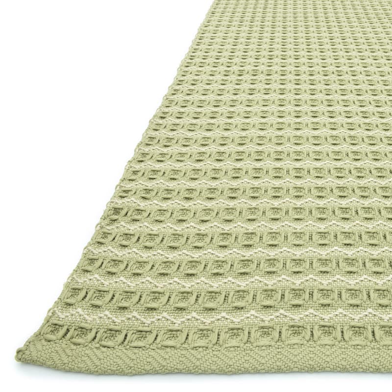 Alexander Home Indoor/ Outdoor Earth Tone Flatweave Stripe Rug