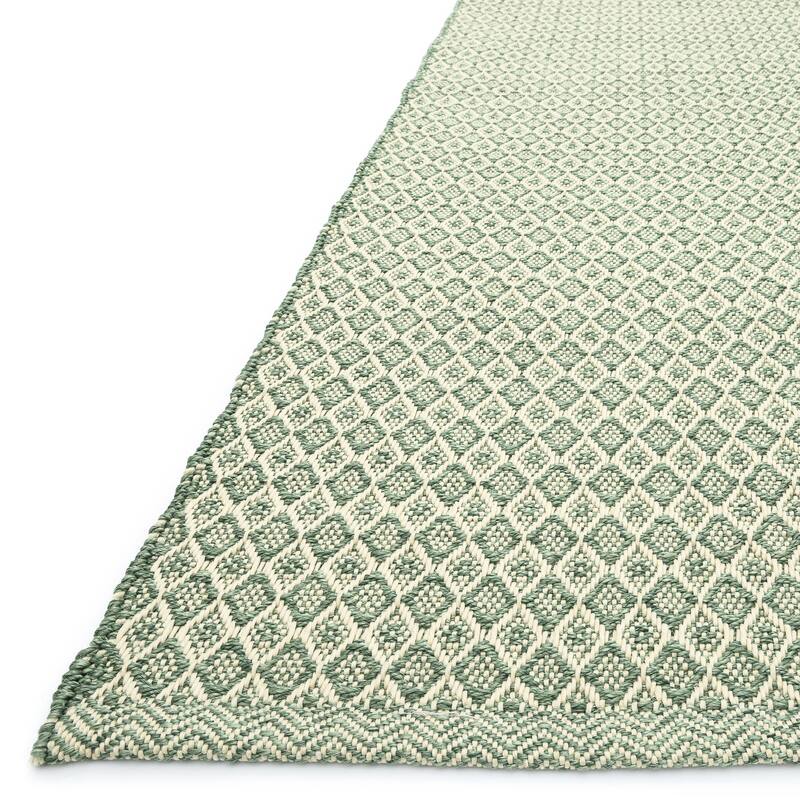 Indoor/ Outdoor Earth Tone Flatweave Goldenrod Rug