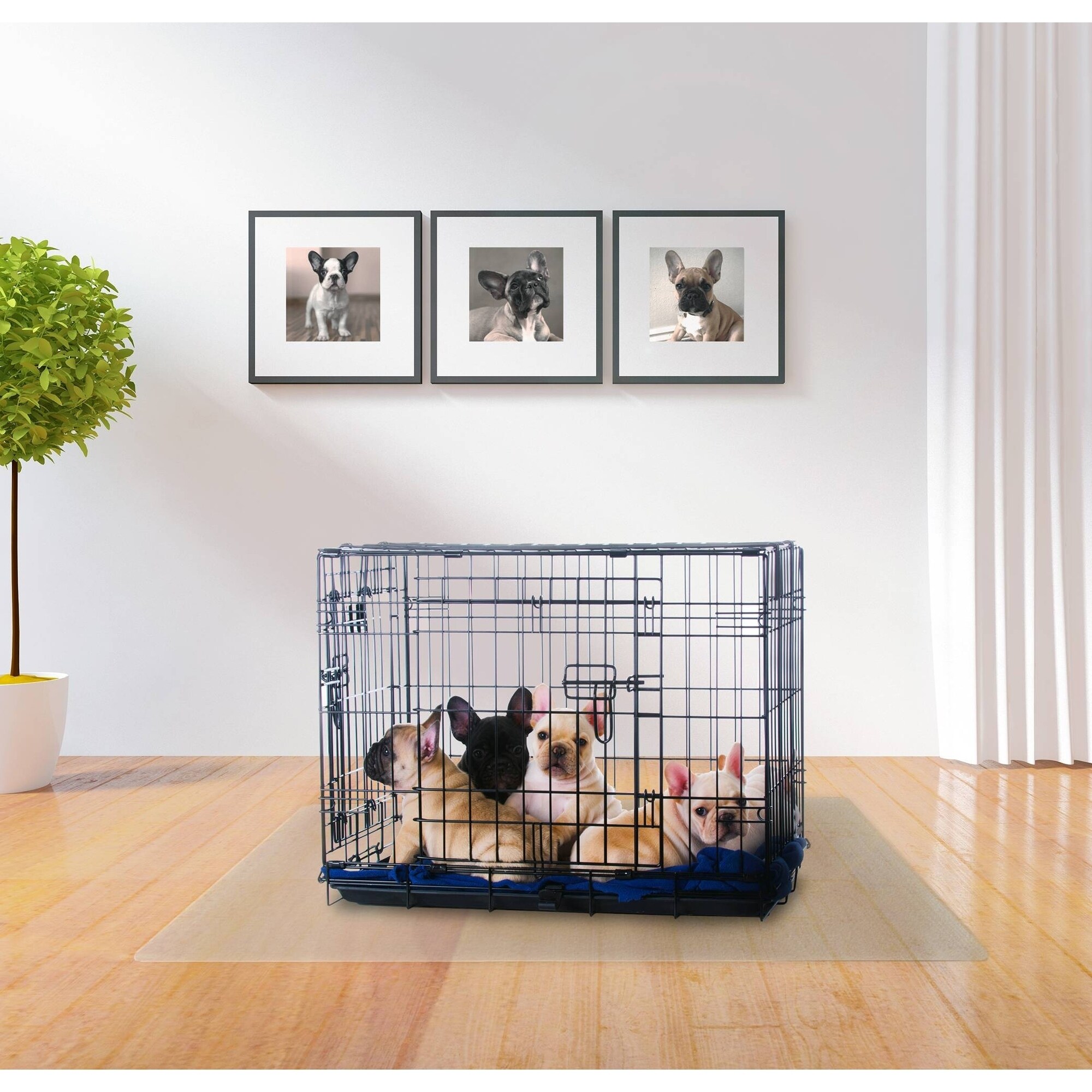 under dog crate floor protector