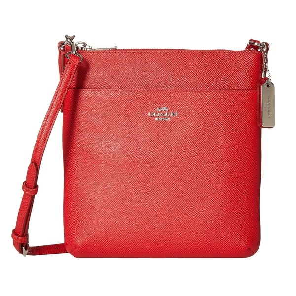 red coach crossbody purse