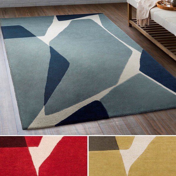 Strick & Bolton Don Hand-tufted Wool Area Rug - 4' x 6'