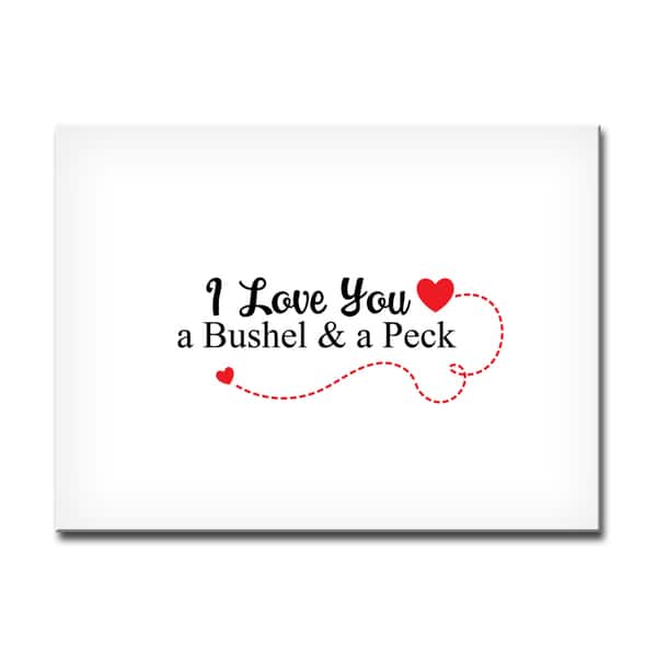 slide 2 of 6, a Bushell & a Peck ' Valentine's Wrapped Canvas Wall Art