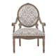 Madison Park Cole Exposed Wood Arm Chair