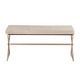 Southport Champagne Gold Finish 40-inch Metal Bench by iNSPIRE Q Bold ...