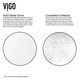 preview thumbnail 8 of 13, VIGO Marigold White Vessel Bathroom Sink Set with Niko Chrome Faucet