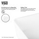 preview thumbnail 6 of 13, VIGO Marigold White Vessel Bathroom Sink Set with Niko Chrome Faucet