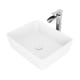 preview thumbnail 4 of 13, VIGO Marigold White Vessel Bathroom Sink Set with Niko Chrome Faucet