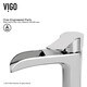 preview thumbnail 12 of 13, VIGO Marigold White Vessel Bathroom Sink Set with Niko Chrome Faucet