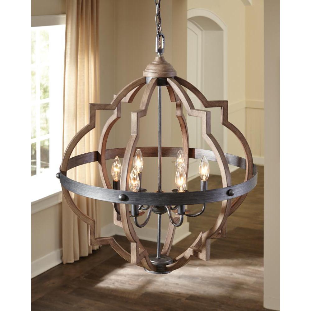 Sea Gull Socorro 6 Light Stardust Hall Foyer Fixture (Stardust 6 Light) - Chandeliers For Bedrooms by Overstock.com