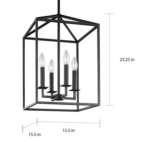 Sea Gull Lighting Perryton Blacksmith Finish Steel 4 Light Hall Foyer Fixture Sea Gull Lighting Perryton Blacksmith Finish Steel 4 Light Hall Foyer Fixture