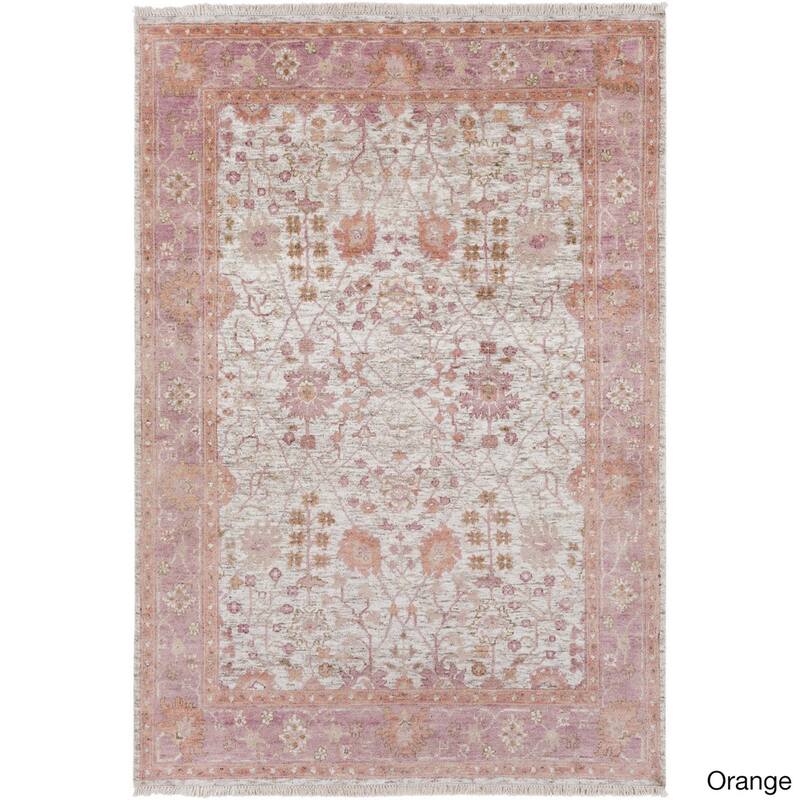 Hand-Knotted Crenshaw Wool/ Viscose Area Rug