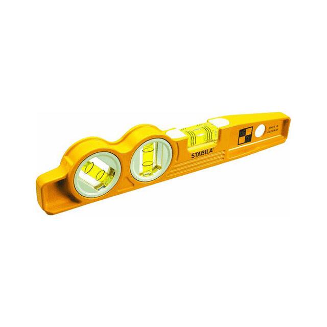 Stabila - Die Cast Magnetic Torpedo with 45-Degree Vial and V-Groove Frame