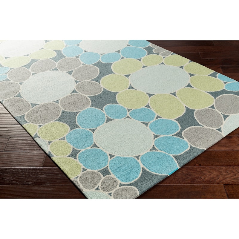 Hand-Hooked Chowk Poly Acrylic Area Rug - Bed Bath & Beyond - 11129683