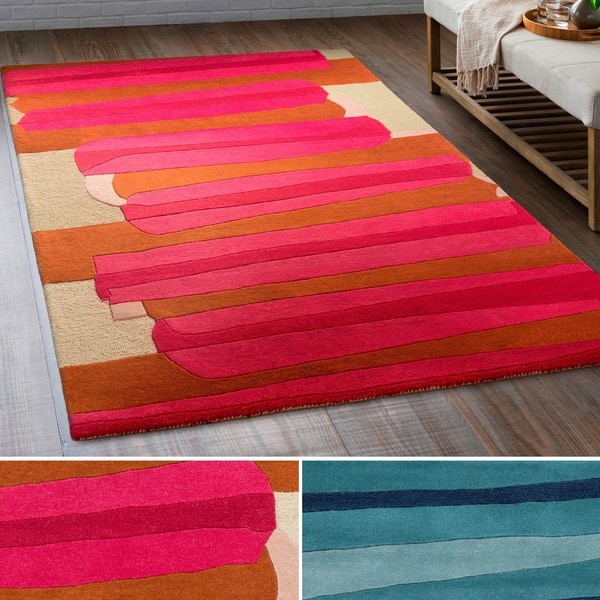 Hand-Tufted Cottle Wool Area Rug - 4' x 6'
