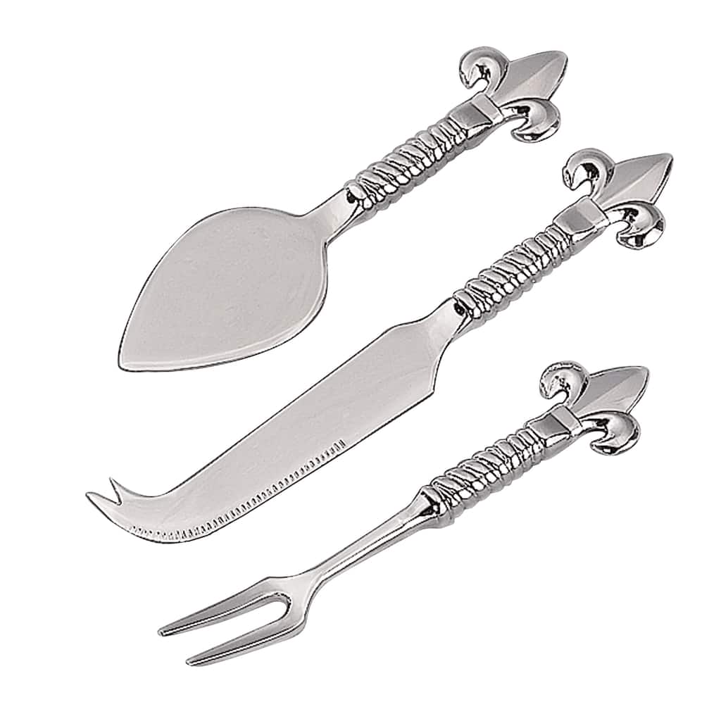 Heim Concept Fleur-De-Lis 3-piece Cheese Set