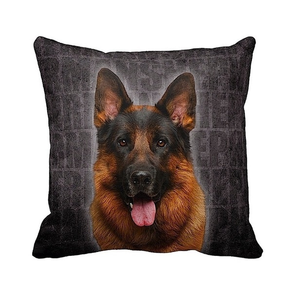 german shepherd throw pillow