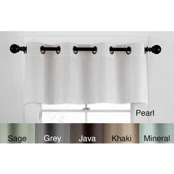 Fresh khaki valance Veratex Grand Luxe Linen Gotham Grommet Valance In Khaki As Is Item Overstock 11130431