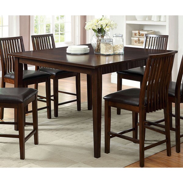 Furniture of America Copter Transitional Dark Walnut Counter Height