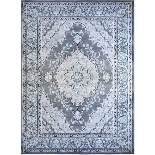 Home Dynamix Oxford Collection Ornamental Grey Area Rug ...