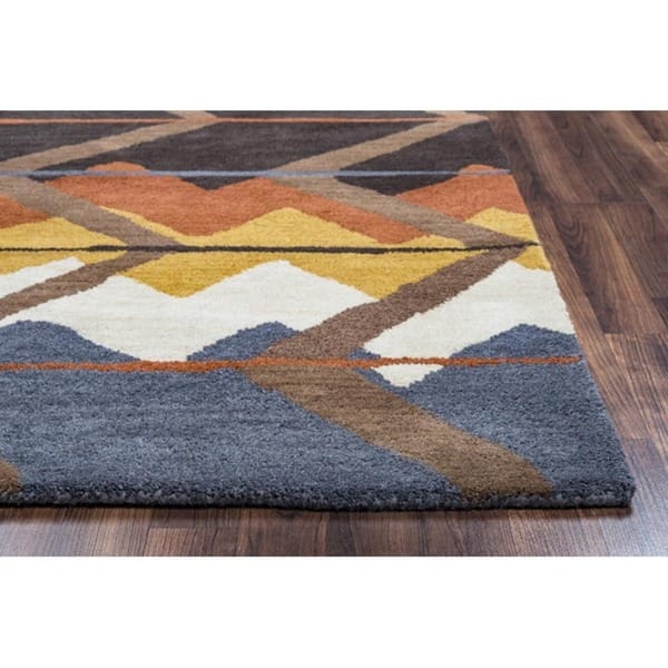 Alora Decor Pueblo Multi-colored Hand-tufted Wool Rug